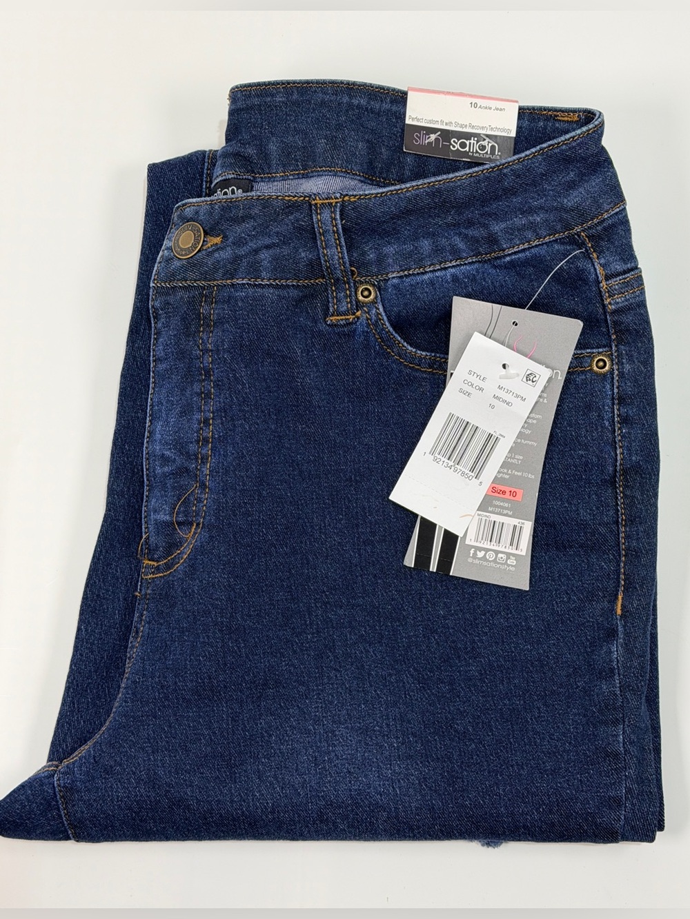 Slim-Sation by Multiples Ankle Jeans – Size 10 NWT